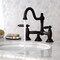 Kingston Brass KS3915GL Restoration Bathroom Bridge Faucet, Oil Rubbed Bronze KS3915GL - alternate 2